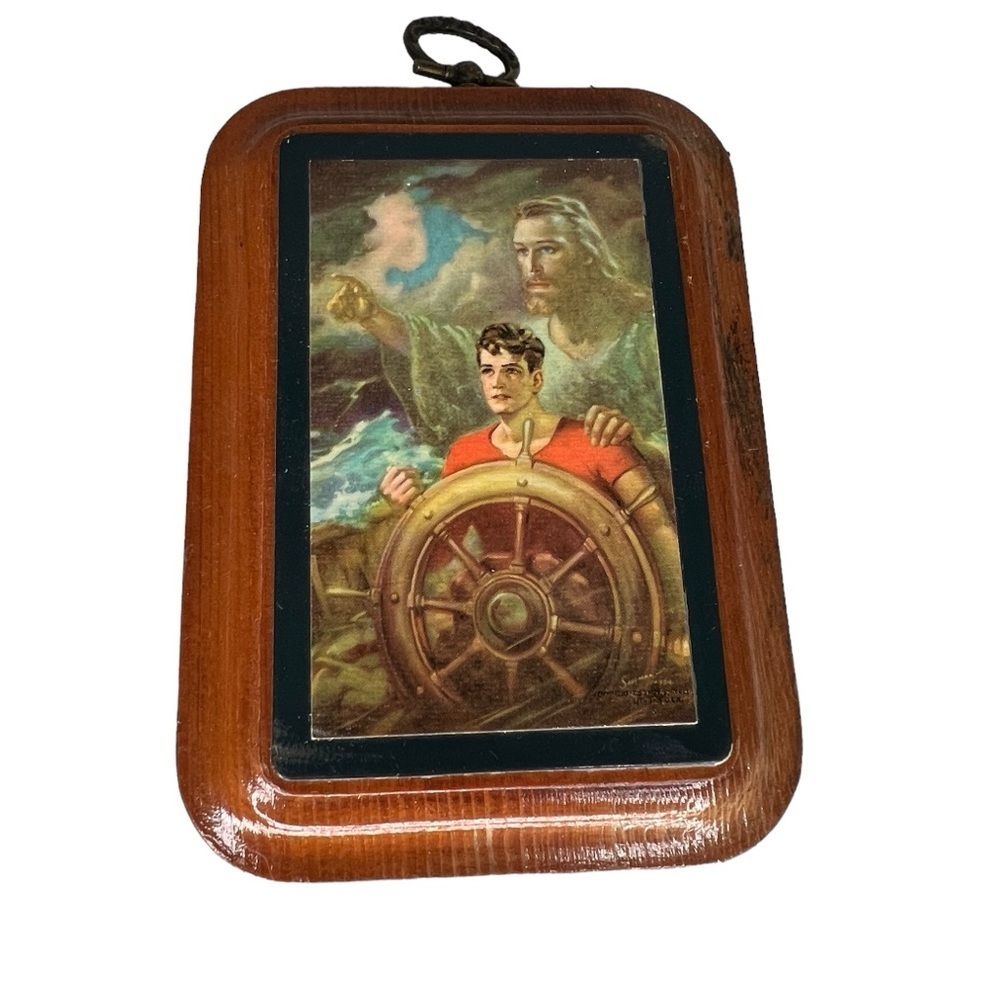 Vintage Small Wood Wall Hanging